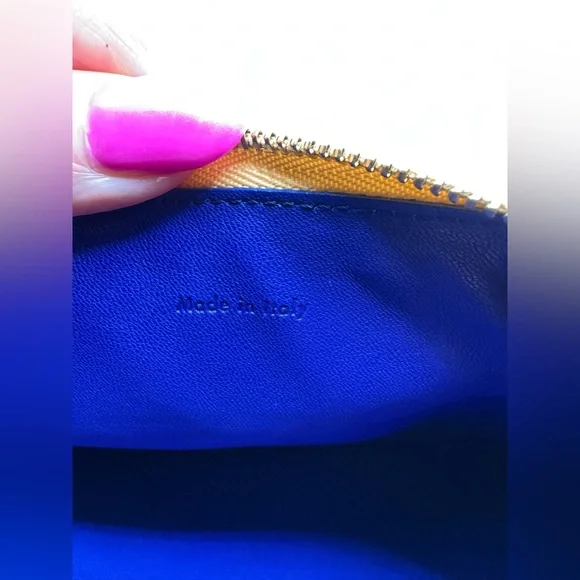 Gorgeous Celine Bi-color Pouch in Royal Blue and Cream Preloved - Picture 10 of 13